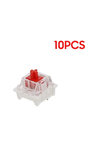 Mufunye Outmu Mekanik Klavye Anahtarı - Kırmızı Eksen - 10 Adet Paket - Evrensel Uyumlu Optik