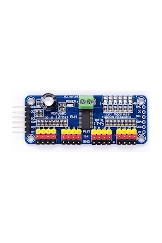PCA9685 16 Kanal 12 Bit PWM - Servo Motor Sürücü Kontrol Devresi I2C Modülü