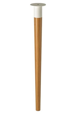 Ikea Hılver Çalışma Masası Ayağı, Bambu, 70 Cm
