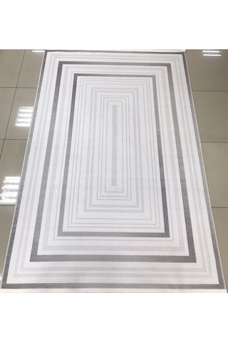 Merinos Halı Vista 76591 095 Serisi Triko Akrilik Salon Oturma Yatak Odası Halısı Gri