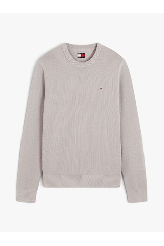 Tommy Hilfiger Tjm Slım Ess Sweater Ext Erkek Gri Kazak - Dm0dm21787