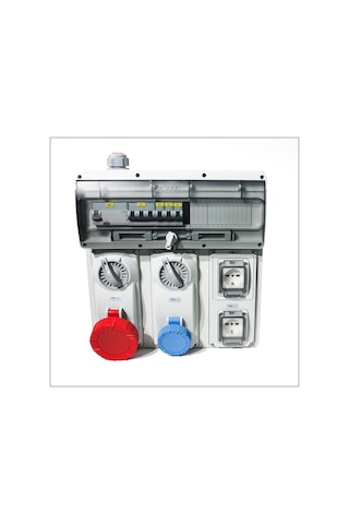 Novsen Ip55 Kombinsayon Panosu 1ad. 5x32a Kilitli Priz 1ad.3x16a Kilitli Priz , 2ad. Schuko Priz