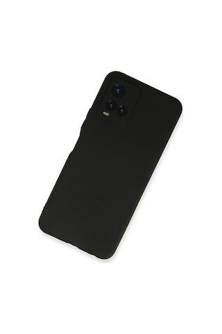 Vivo Y21 Kılıf Siyah Renk First Yumuşak Esnek Silikon Kapak Siyah