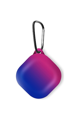 Microsonic Samsung Uyumlu Galaxy Buds Live Kılıf Degrade Rubber Pembe Mavi