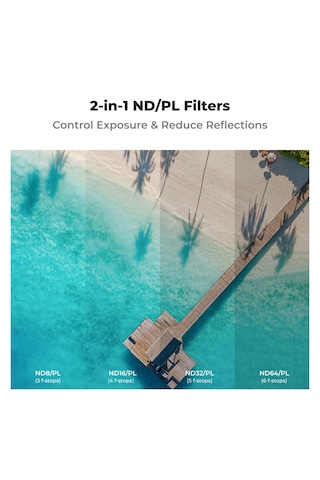 K&f Concept Djı Air 3s İçin Nd/pl 4'lü Set / Nd8/pl + Nd16/pl + Nd32/pl + Nd64/pl