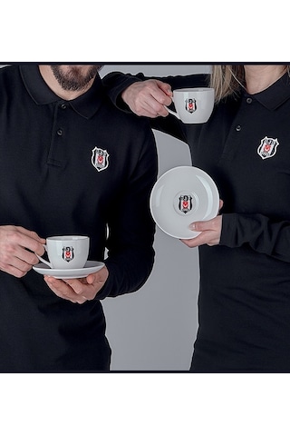 Neva N3426 Beşiktaş Lisanslı Arma Logo 2'li Çay Fincan Takımı