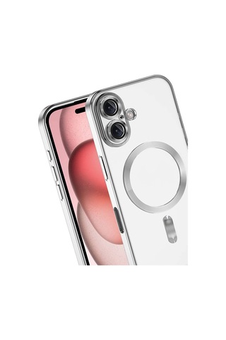 Gld-spt- Newface Apple Uyumlu iPhone 17 Kross Magneticsafe Kapak - Gümüş