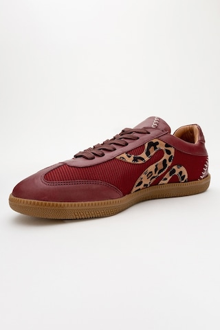 Luvishoes Luvi Shoes Perry Bordo Hakiki Deri Kadın Spor Ayakkabı Bordo