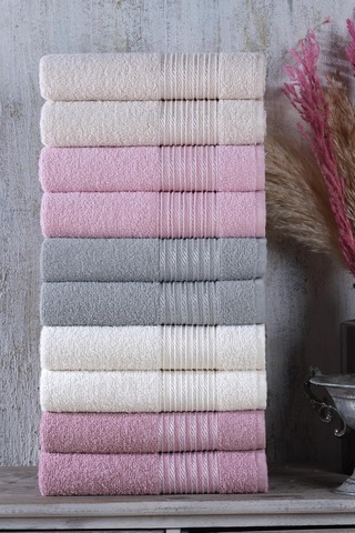 Tekstil Range 10'lu 50x90 Cm El&yüz Havlu Seti Beyaz