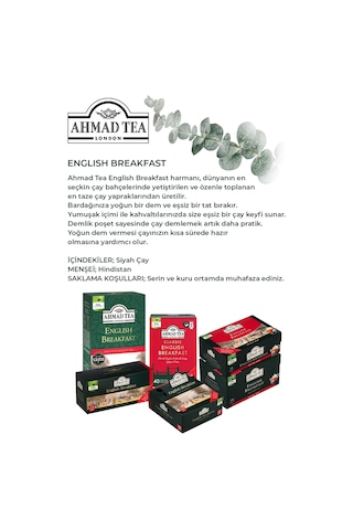 3 Paket English Breakfast 100'lü Demlik Poşet Ve Oda Kokusu Diğer