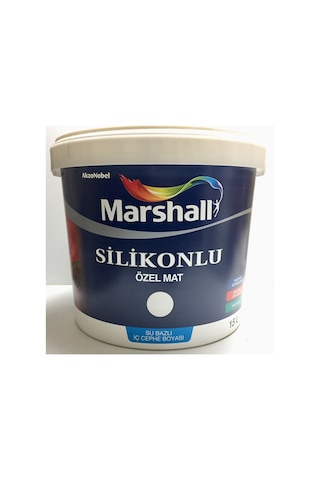 Marshall Silikonlu Özel Mat 15 Lt - Geniş Renk Seçeneği