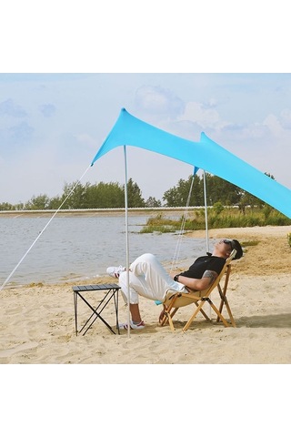 Ebitda Leke Geçmez Hafif Alüminyum Kamp Çadırı Direği - Katlanabilir, Taşınabilir Ve Dayanıklı Gümüş Gümüş