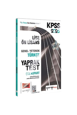Yargı 2026 Kpss Lise Ön Lisans Genel Yetenek Türkçe Çek Kopart Yaprak Test