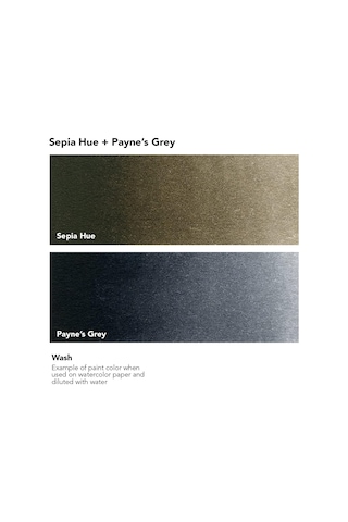 Aquafine H/p Blister Set 21 Sanatçi Tipi Tablet Suluboya, Sepia Hue/paynes Grey Genel
