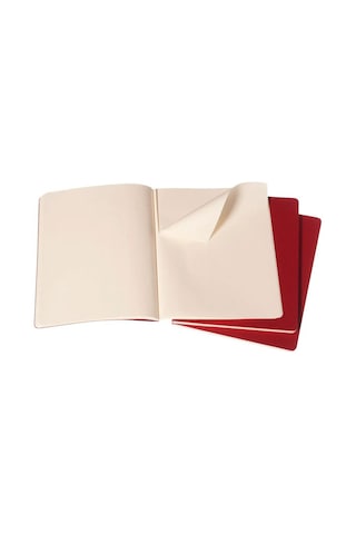 Moleskine Çizgisiz Cahier Not Defteri 3'lü Set Xl Boy Bordo Bordo