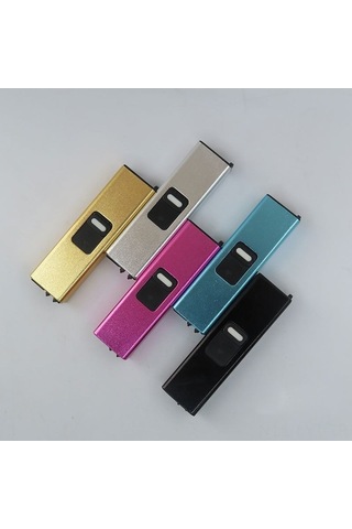 Fortunelane Yeni Pembe Usb Şarjlı Mini Elektronik Çakmak, Rüzgara Dayanıklı Kamp Ve Barbekü Aydınlatma Diğer