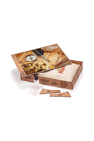 King Of Puzzle Pusula Ve Harita Ahşap Puzzle 1000 Parça