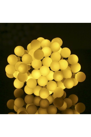 Singree Güneş Enerjili 60 Led Aydınlatma Küreleri - 8 Modlu, Ip44 Su Geçirmez, 8 Metre Sıcak Beyaz