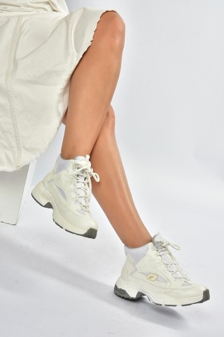 Fox Shoes V312415009 Beyaz Bilekli Spor Ayakkabı Sneakers Beyaz