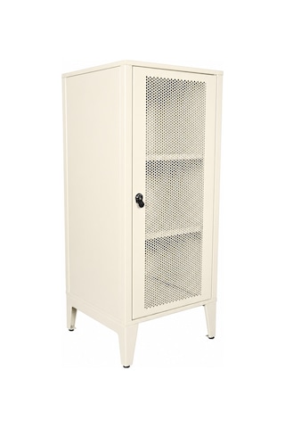 Alfafonet Ziglat Serisi Perfore Kapaklı Çok Amaçlı Dolap 450x900x450 Mm Mat Beyaz