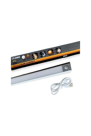 Cata 10 Watt Ledli Bella Cabinet Usb Şarjlı Sensörlü Armatür Ct-2464 Günışığı Çok Renkli