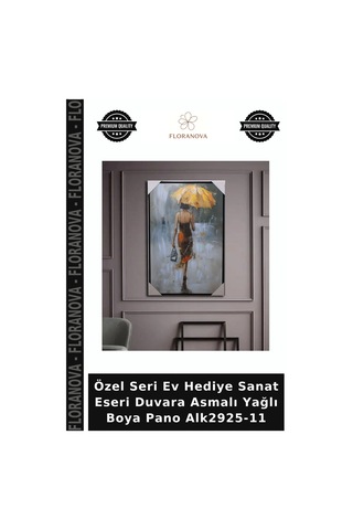 Özel Seri Ev Hediye Sanat Eseri Duvara Asmalı Yağlı Boya Pano Alk2925-11