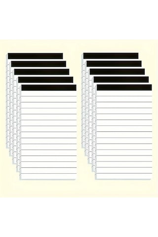 Elmpaly 5 Adet Beyaz Not Defteri 3x5 İnç 30 Yaprak Okul Ofis Yazı Defteri