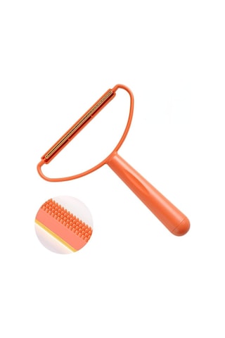 Mini Sökücü Kabarmış Kumaş Halı İçin Yün Ceket Giysi Jilet Fırça Aracı Turuncu