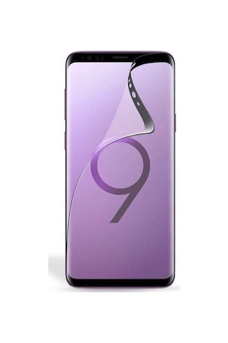 Samsung Galaxy Uyumlu  S9 Plus Esnek Polymer Nano Tam Kaplayan Full Ekran Koruyucu