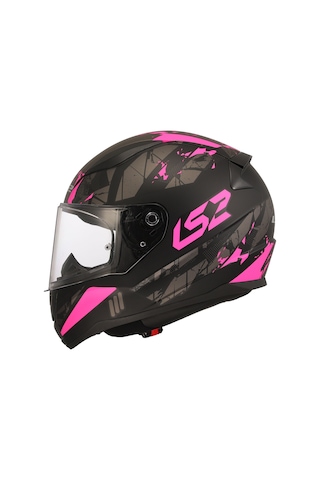 Ls2 Rapıd 2 Palımnesıs Mat Siyah-pembe Kask Siyah - Pembe