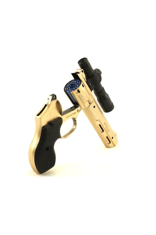 Kapsül Tabanca Dürbünlü Gold Gümüş 2 Adet 24 Cm 144 Adet Kapsül
