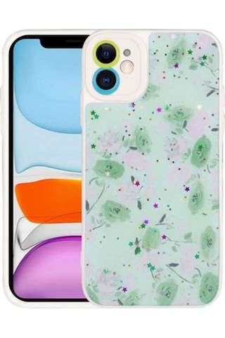 Apple Uyumlu iPhone 11 Kılıf Kamera Korumalı Sert Desenli Zore Pami Kapak NO3