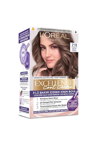 L'oreal Paris Excellence Cool Creme 7.11 Ekstra Küllü Kumral Saç Boyası