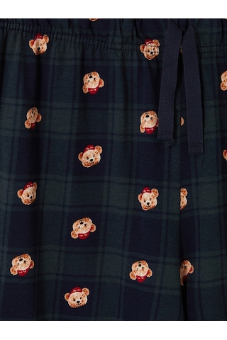 LC Waikiki Lc Waıkıkı Yeşil Ayı Teddy Baskılı Erkek Pijama Altı
