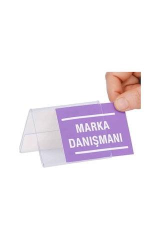 A Tipi Yatay Pleksi Föylük 8x5cm 50li Paket Şeffaf