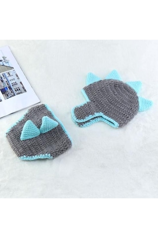 1 Takım Bebek Fotoğrafçılığı Giyim Karikatür Tasarım Tüm Uyumlu Yumuşak Yenidoğan Fotoğraf Süt Pamuk Takım Elbise Doğum Günü İçin B Yeşil