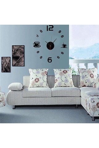 Gatherco Kendin Yap Duvar Saati, 3d Akrilik Kendin Yap Aynalı Duvar Saati, Oturma Odası Yatak Odası Ev Dekorasyonları İçin Gümüş Diğer