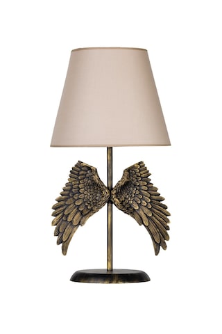 Qdec Modern Dizayn Melek Abajur Gold-Bej Altın - Bej