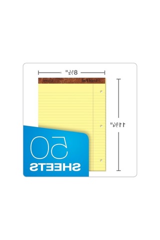 Legal Pad Not Defteri - 50 Yaprak, 3-delik Delikli, 21,6 X 29,8 Cm