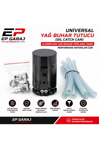 Universal Yağ Buhar Tutucu Oil Catch Can Alüminyum Yağ Buharı Toplama Tankı Motorları İçin 0