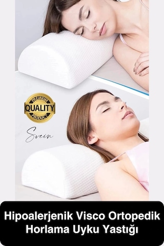 Konforlu Ergonomik Nefes Alabilen Hipoalerjenik Visco Ortopedik Horlama Uyku Yastığı Boyun Diğer
