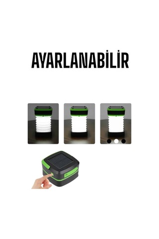 Güneş Enerjili Led Lamba Kamp Lambası Katlanabilir Lamba Usb Şarjlı Tkdytgst1sı9oky3aoı