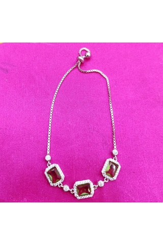 Oriental Kuyumculuk Jewellery Renk Değişiren Zultanit Taşlı Su Yolu Gümüş Bileklik Gümüş