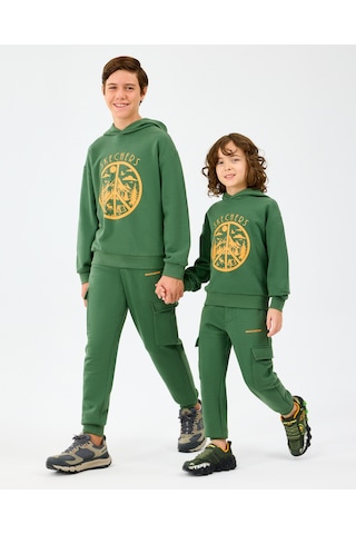 Skechers B Lw Fleece Sweatshirt Büyük Erkek Çocuk Haki Sweatshirt Sk2520089-1629 Haki