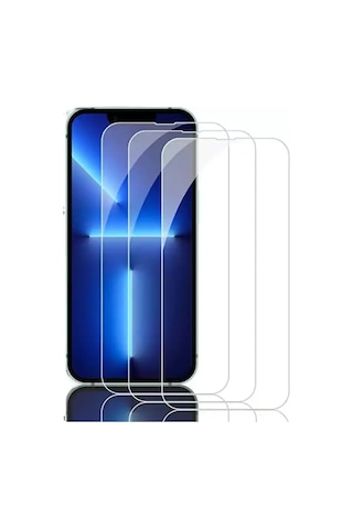 Apple iPhone 17e İle Uyumlu Ekran Koruyucu Şeffaf Temperli Kırılmaz Cam Ekran Koruyucu 3 Adet