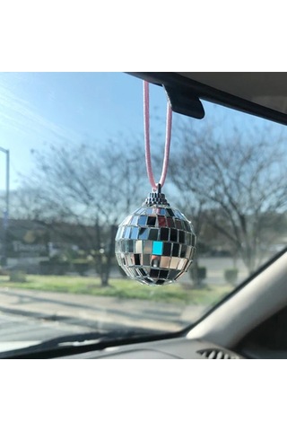 Disko Ball Dikiz Ayna Askı Çok Hafifli String Bling Kolye Araba Partisi Veya Dj Aydınlatma Efektleri