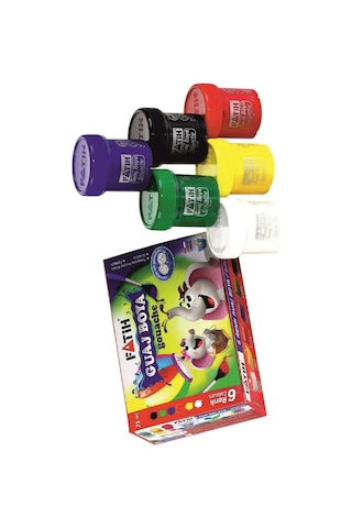 Mini Şövale 25x35 2 Li Tuval Fatih 12 Renk Guaj Boya Başlangıç Seti Fırça Palet Ponpon Temizleme Kabı Masaüstü Sanatsal