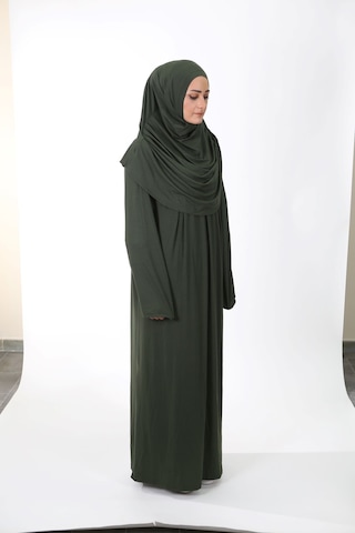 Lady Namaz Elbisesi -haki Yeşili Haki