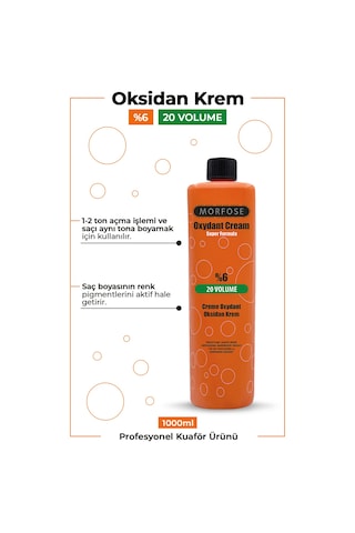 Morfose 20 Volüm %6 Oksidan Krem 1 L