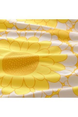 Ikea Kransmalva Çift Kişilik Nevresim Takımı 220 X 240 Cm Beyaz - Sarı